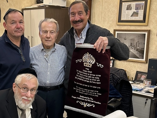 New Torah Scroll Completed at Home of Rabbi Eliyahu Alpert